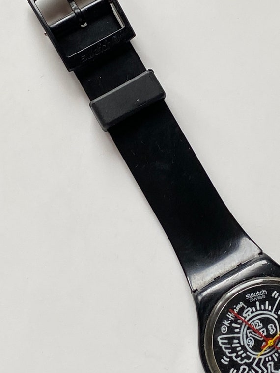 Swatch Watch Vintage Excellent 1985 Keith Haring … - image 3