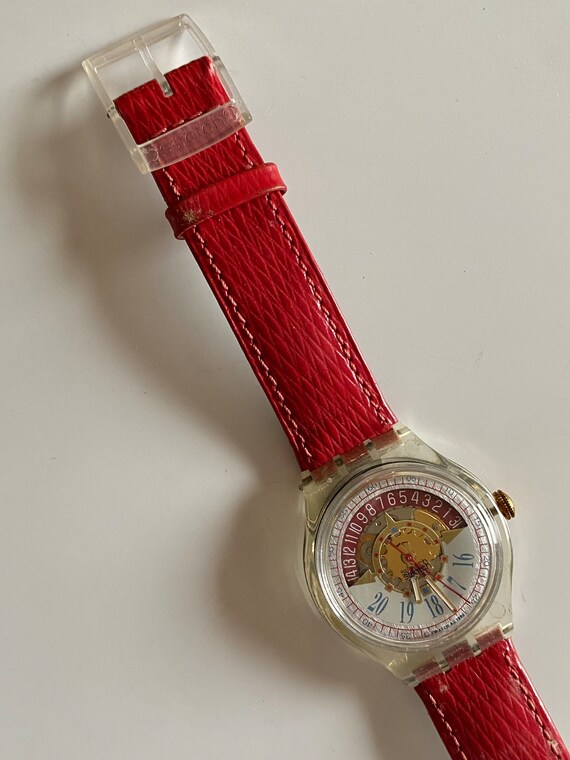 Swatch Watch Vintage Automatic Terra Cotta SAK402… - image 2
