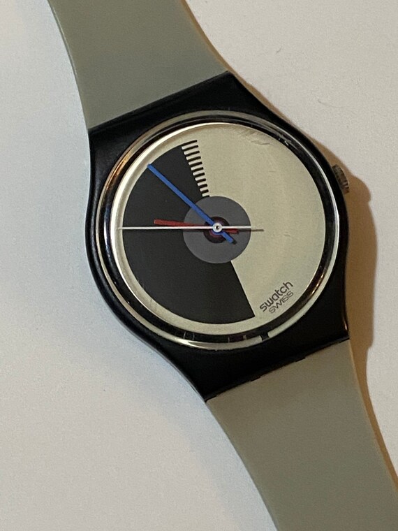 Vintage Swatch 1986 GB107 Rare Mezza Luna Near Mint in Box | Etsy