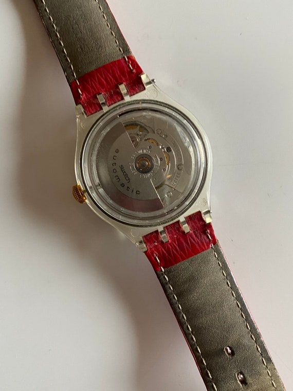 Swatch Watch Vintage Automatic Terra Cotta SAK402… - image 5