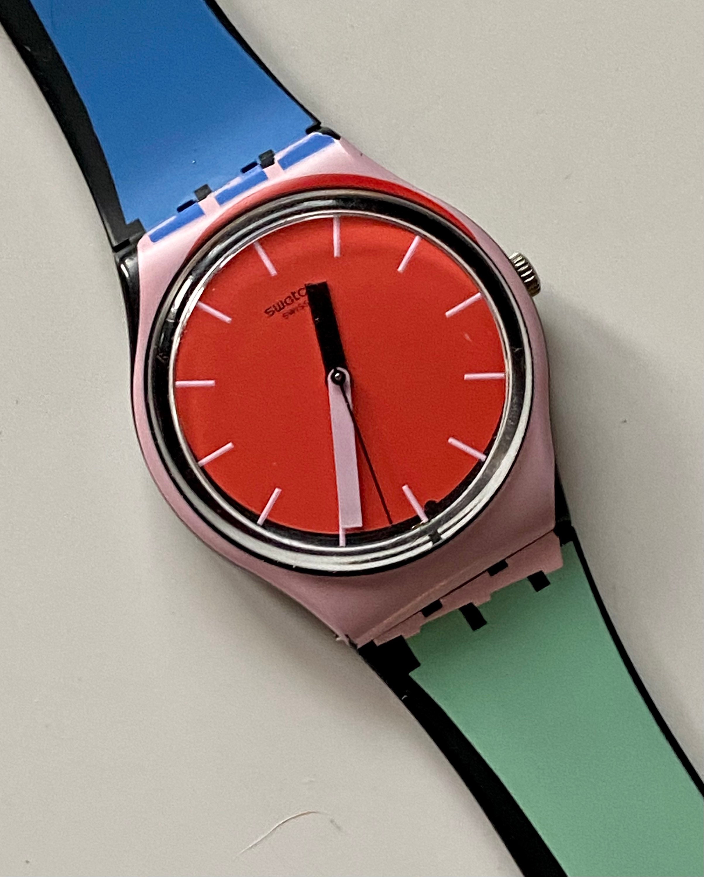 Swatch Watch A COTE GB286 Pre Loved Running 34mm Gent Silicone