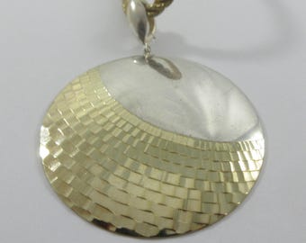 Delphine Nardin Paris Large Minimalist Silver Tone Round