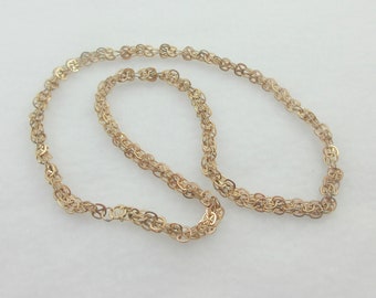 Filigrane Filigrane Halskette mit Gold filled
