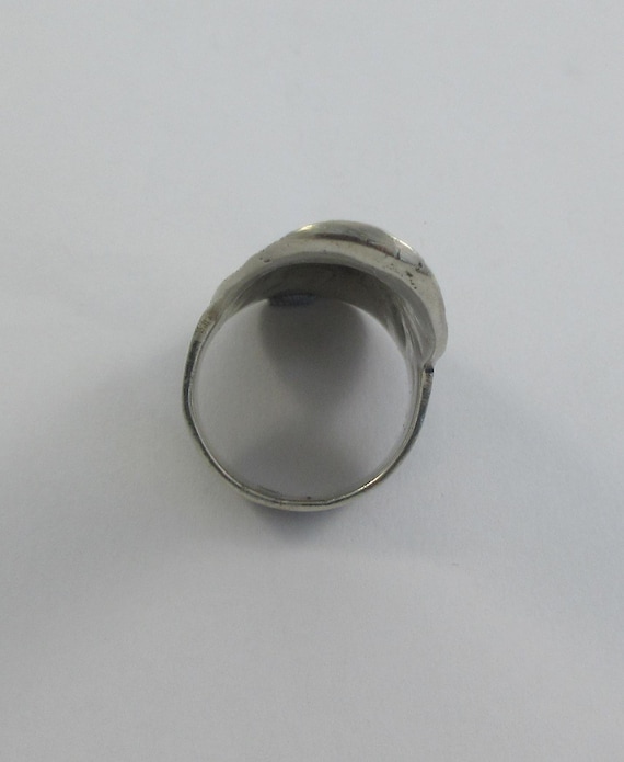 Statement Sterling Silver Marcasite Ring- Size 9 - image 7