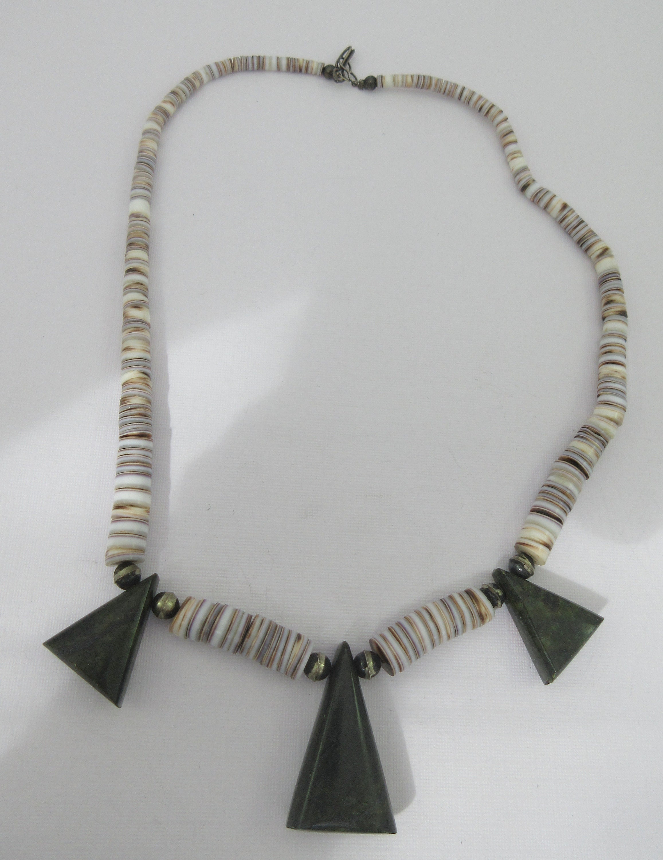 Santo Domingo Pueblo Heishi Shell Beads Mosaic Pendant - Etsy
