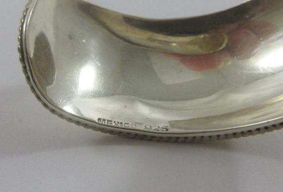 Mexico Simple Wide Sterling Silver Brass Cuff Bra… - image 7