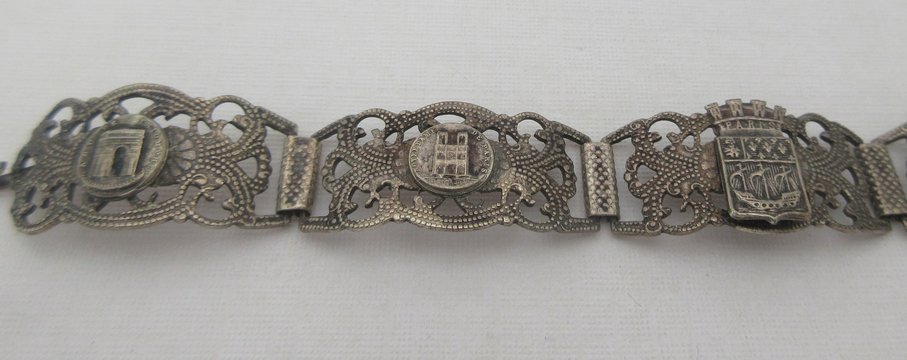 Filigrane Depose French Landmarks Silver Tone Touristic