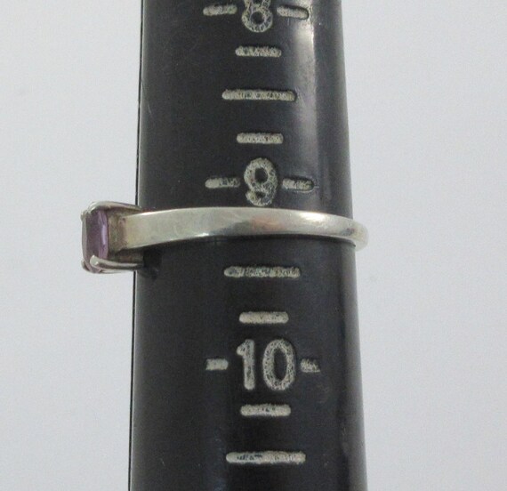 Sterling Silver Stackable Amethyst Ring - Size 9.… - image 10