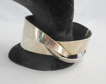 モダニスト スターリングシルバー 幾何学模様 カフブレスレット - Etsy