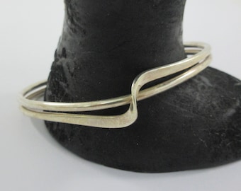 モダニスト スターリングシルバー 幾何学模様 カフブレスレット - Etsy