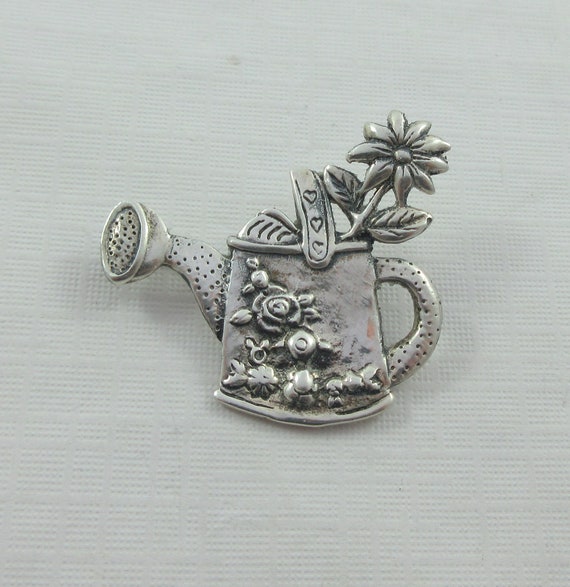 Mary Engelbreit Sterling Silver Floral Watering C… - image 3