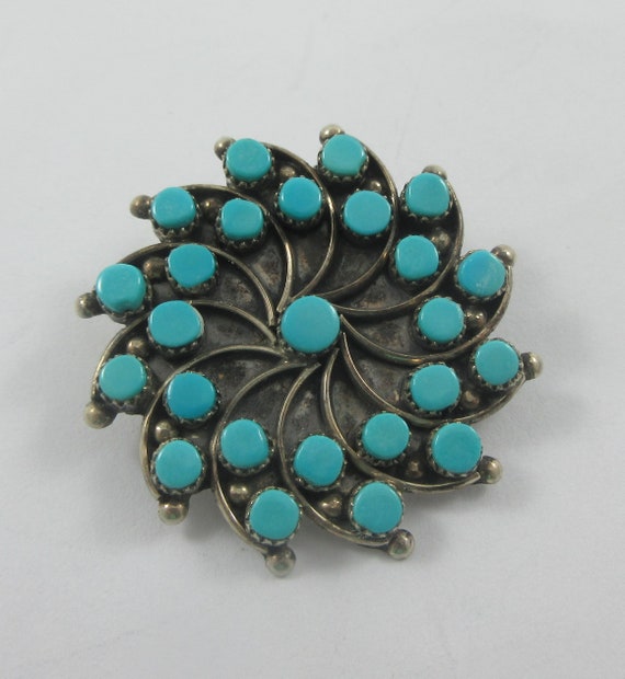 The Best Vintage Zuni Turquoise Sterling Silver Swirl Bracelet The Best Vintage Zuni Turquoise Sterling Silver Swirl Bracelet