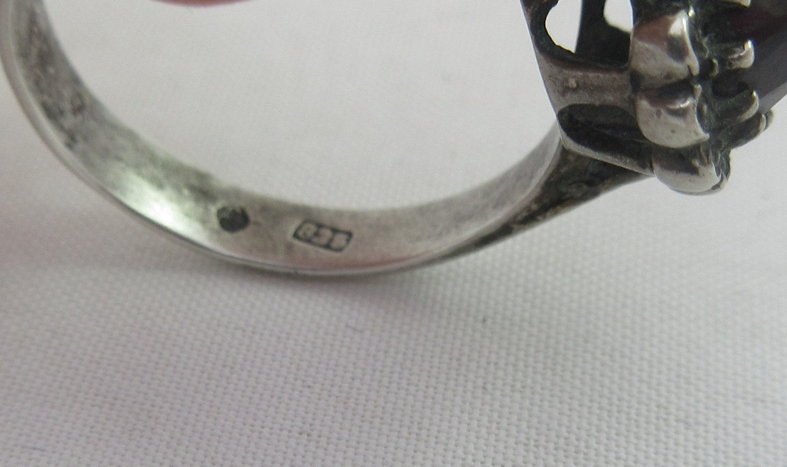 SET_ Austro Hungarian 835 Silver Faceted Garnet Pendant - Etsy