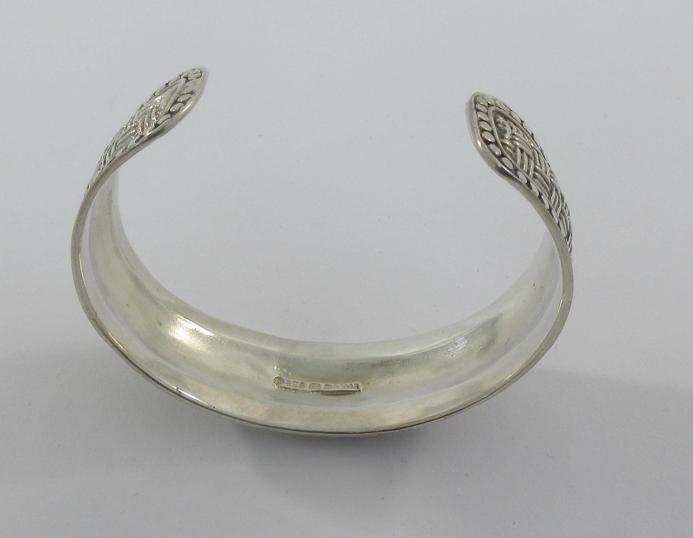 シルバー 幾何学模様 カフブレスレット モダニスト スターリングシルバー 幾何学模様 カフブレスレット