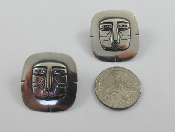 Unsigned Laurel Burch Sterling Silver "Mayan Lion… - image 2