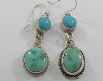 Ella Peter Vintage Navajo Sterling and Turquoise Bear Claw