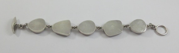 Sterling Silver Multi Stone Geometric Bracelet - image 9