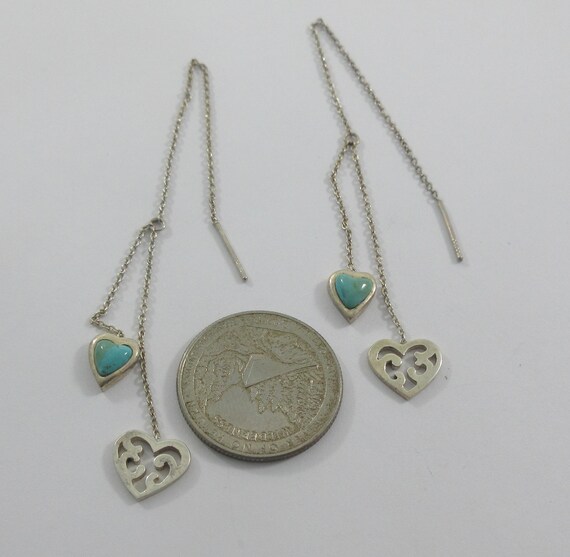 Barse Sterling Silver Thread Multi Dangle Turquoi… - image 2