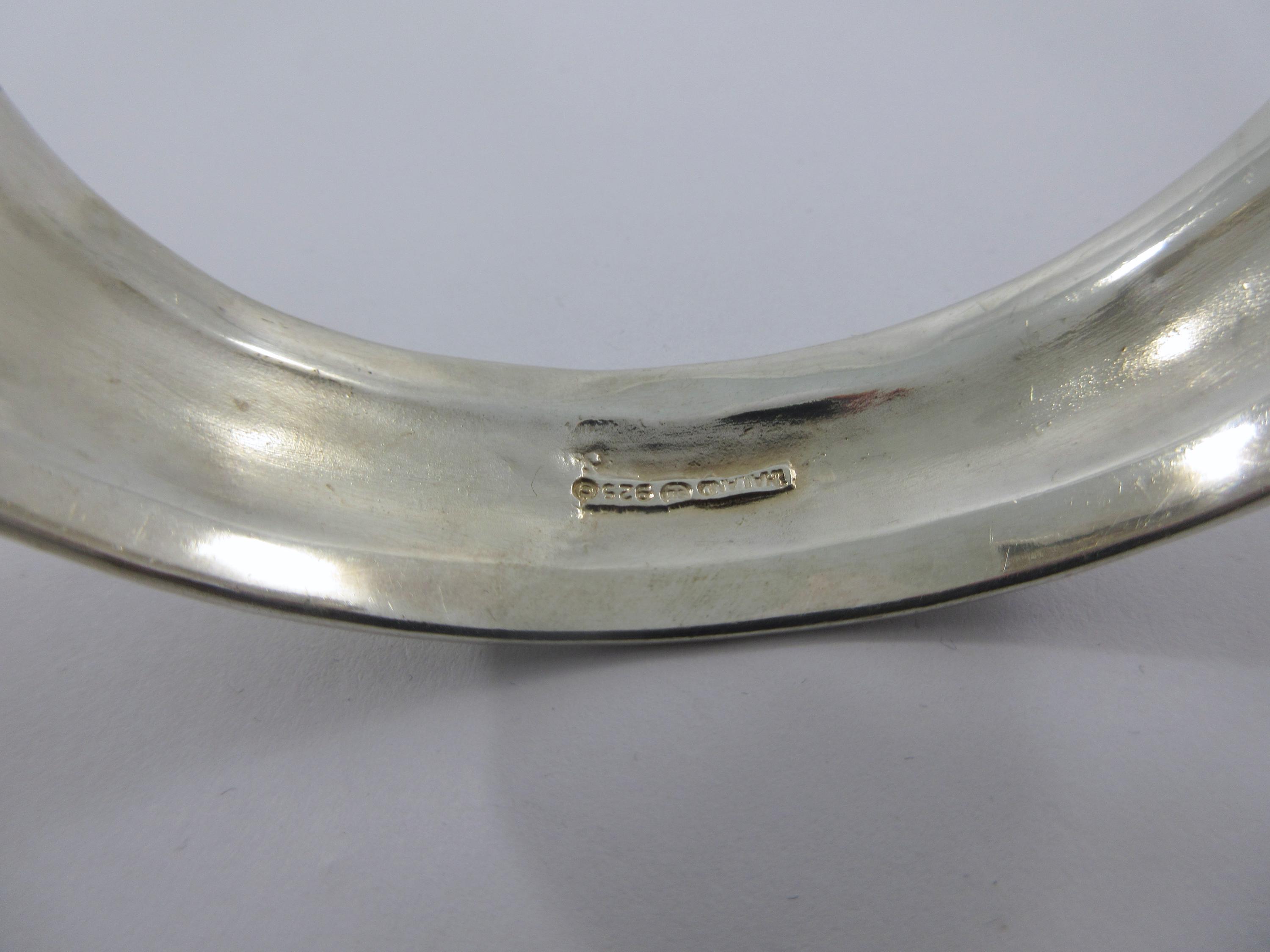 シルバー 幾何学模様 カフブレスレット モダニスト スターリングシルバー 幾何学模様 カフブレスレット