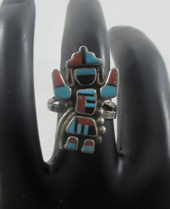 Dancing Kachina Vintage Native American Navajo Coral Snake Eyes Sterling Silver Bracelet Dancing Kachina Vintage Native American Navajo Coral Snake Eyes Sterling Silver Bracelet