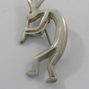 Sterling Silver Kokopelli Brooch/Pin