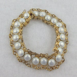Arne Nordlie Norway Gold over Sterling Silver White Enamel Guilloche Open Link Bracelet