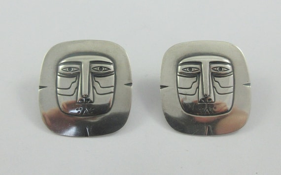 Unsigned Laurel Burch Sterling Silver "Mayan Lion… - image 1