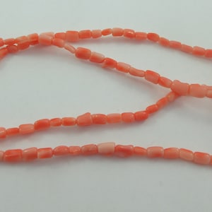 Pink Angel Skin Coral Beads Necklace w. Sterling Clasp