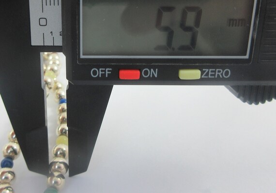 Statement Sterling Silver Malachite Sodalite Bead… - image 10