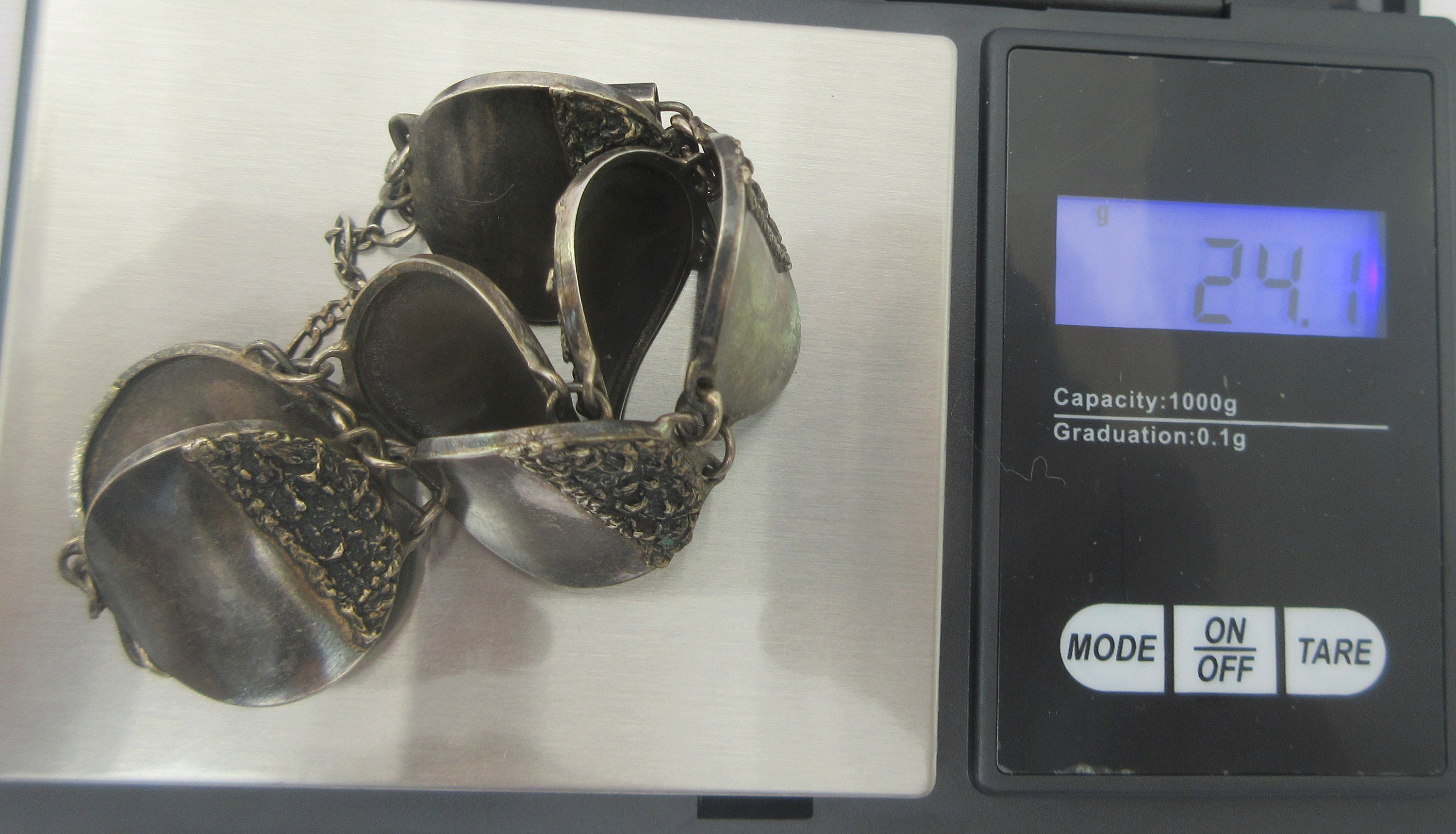 ポーランド製スターリングシルバー モダニスト テクスチャード