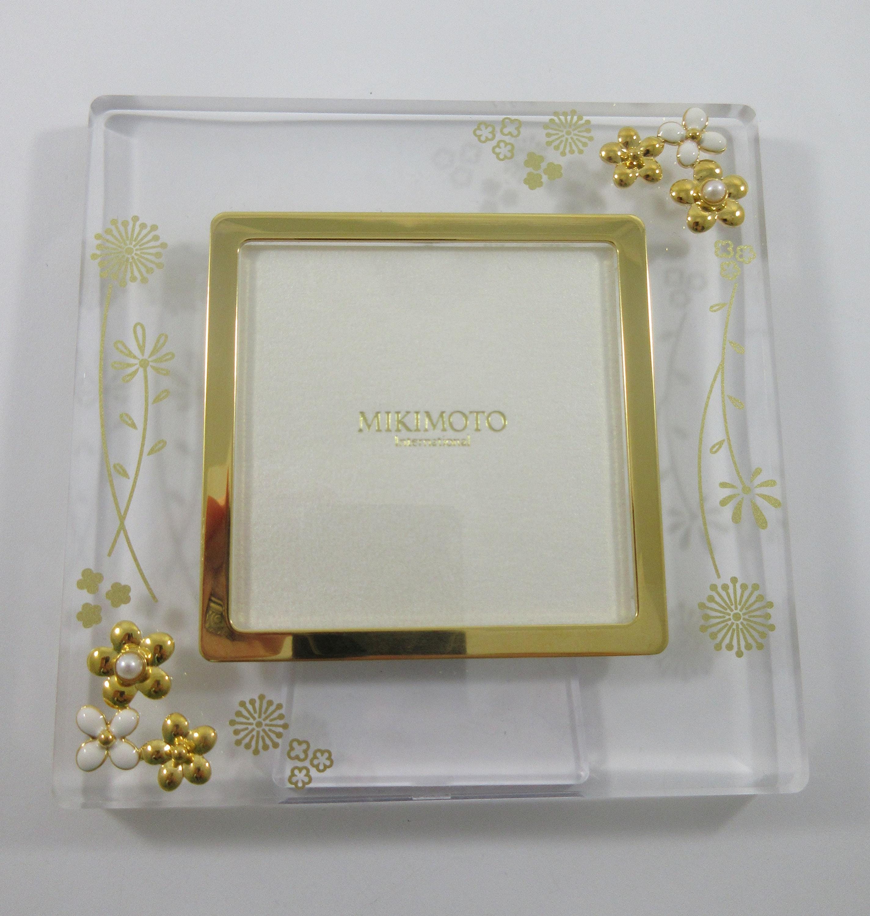 Mikimoto Gold Tone Floral Cultured Pearl Photo Frame - Etsy