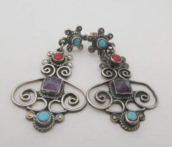 Mexico Matilde Poulat Style Sterling Silver Ameth… - image 1