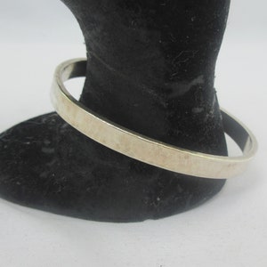Sterling Silver Hammered Simple Cuff Bracelet