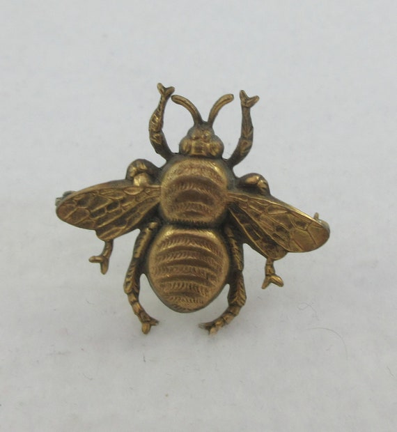 Joseff of Hollywood Gold Tone Insect Bee Brooch