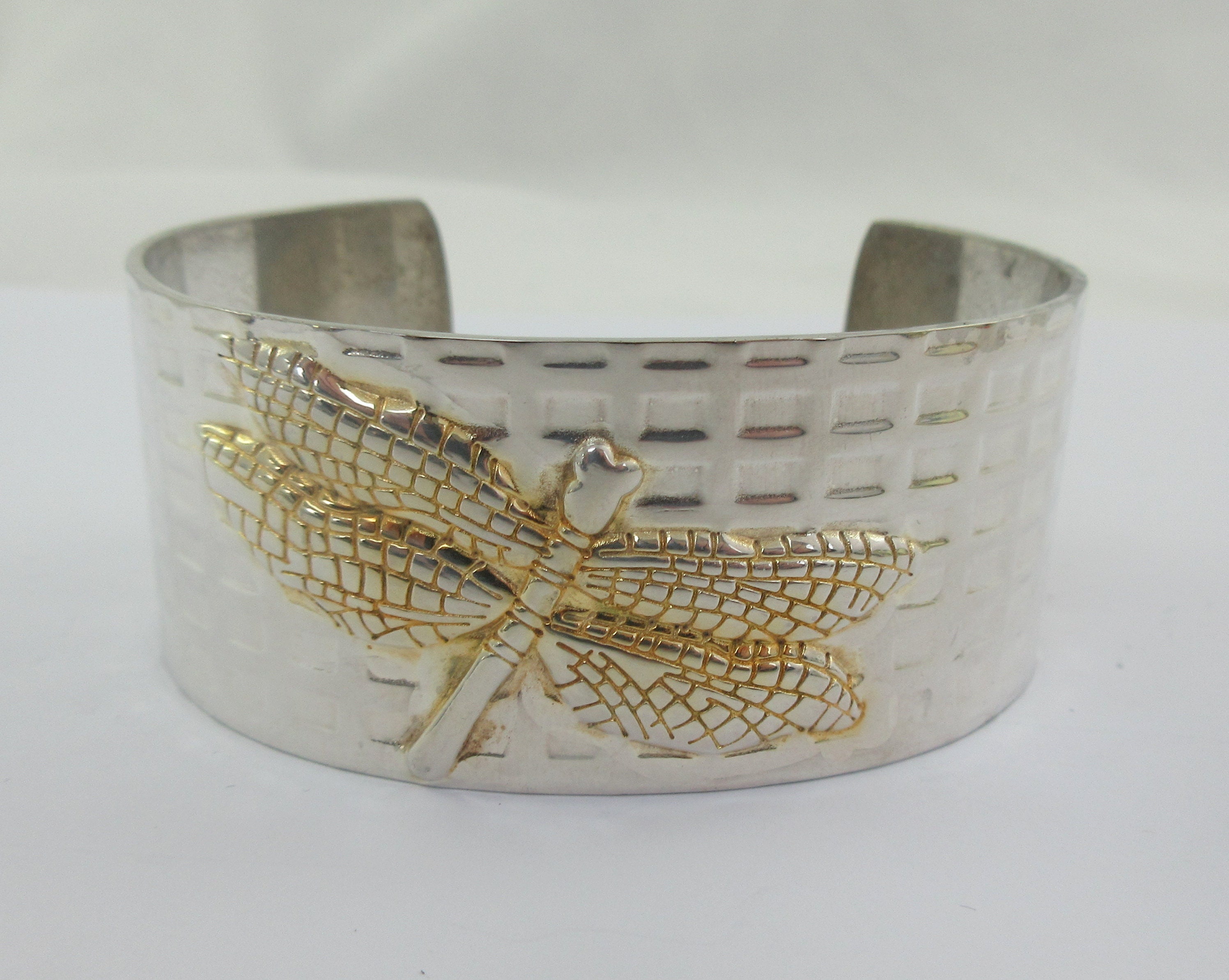 Wings Of The Dragonfly!! Vintage Sterling Silver Bracelet Wings Of The Dragonfly!! Vintage Sterling Silver Bracelet