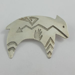Zuidwestelijke stijl Sterling zilveren fetish beer figurale broche