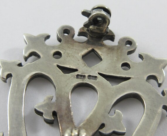 Scottish Sterling Silver Intricate Luckenbooth Cr… - image 7