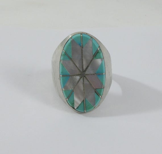 Native American Statement Sterling Silver Mother … - image 6