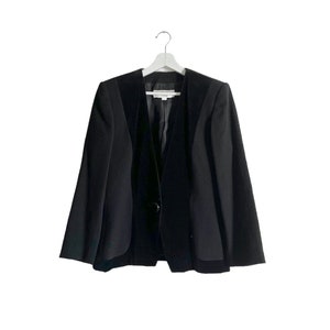 Yves Saint Laurent Rive Gauche Vintage Beige Herringbone wool blazer