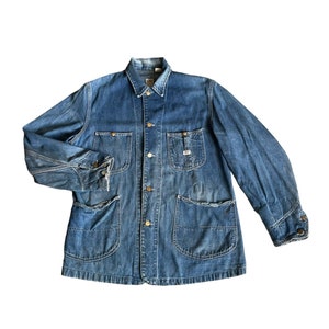 Lee vintage Sanforized union made Denim chore Loco 91J jacket