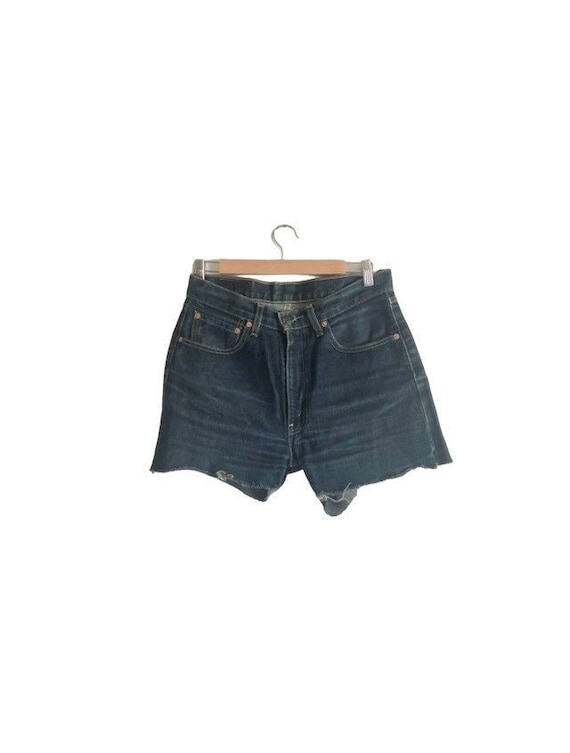 【35％OFF】 Vintage Levi's Blue Shorts off Cut Denim Jean's Blue 534 パンツ