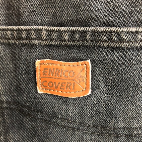Enrico Coveri Vintage 80s Denim Taille Haute Etsy