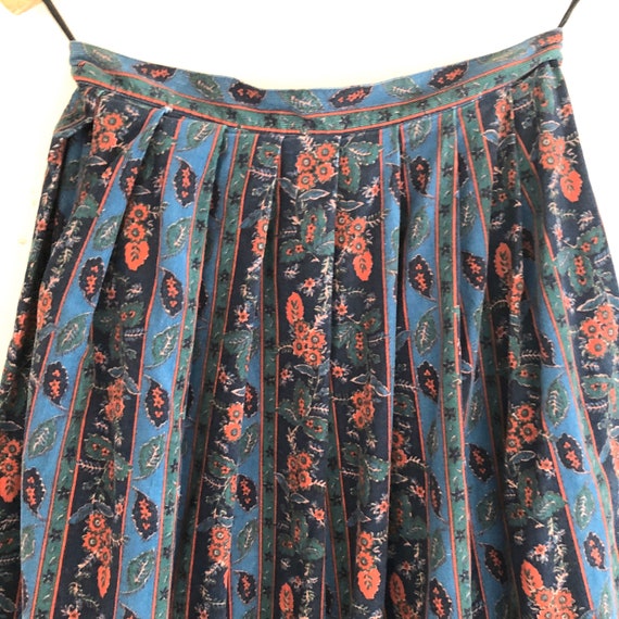 Laura Ashley vintage corduroy floral skirt - image 3