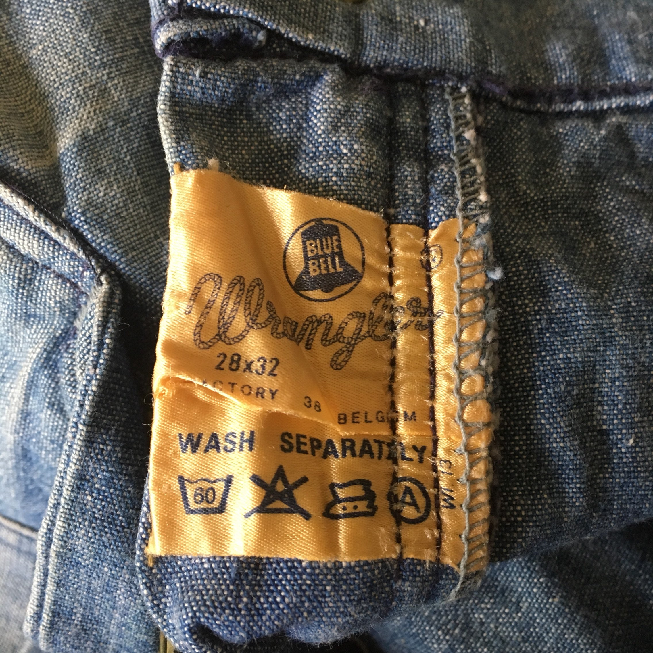 Vintage 70s Wrangler Blue Bell High Waist Flare Summer Denim Vintage 70s Wrangler Blue Bell High Waist Flare Summer Denim