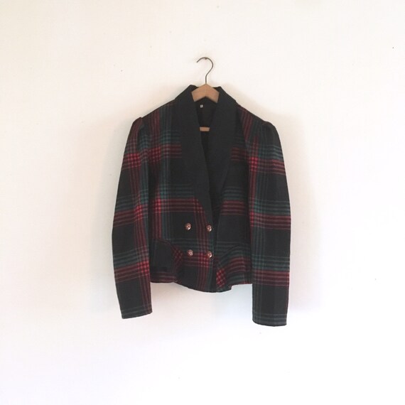 Vintage 80s Tartan blazer