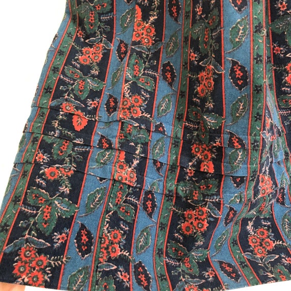 Laura Ashley vintage corduroy floral skirt - image 5