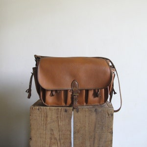 Sac bandoulière vintage en cuir UPLA Paris Satchel France