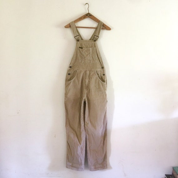 Wrangler vintage tan corduroy overalls jumpsuit ov