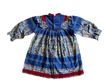 Les Petites Anastasia Paris vintage 70s 80s Boho Folk Paisley Girl dress  • By François Viannay