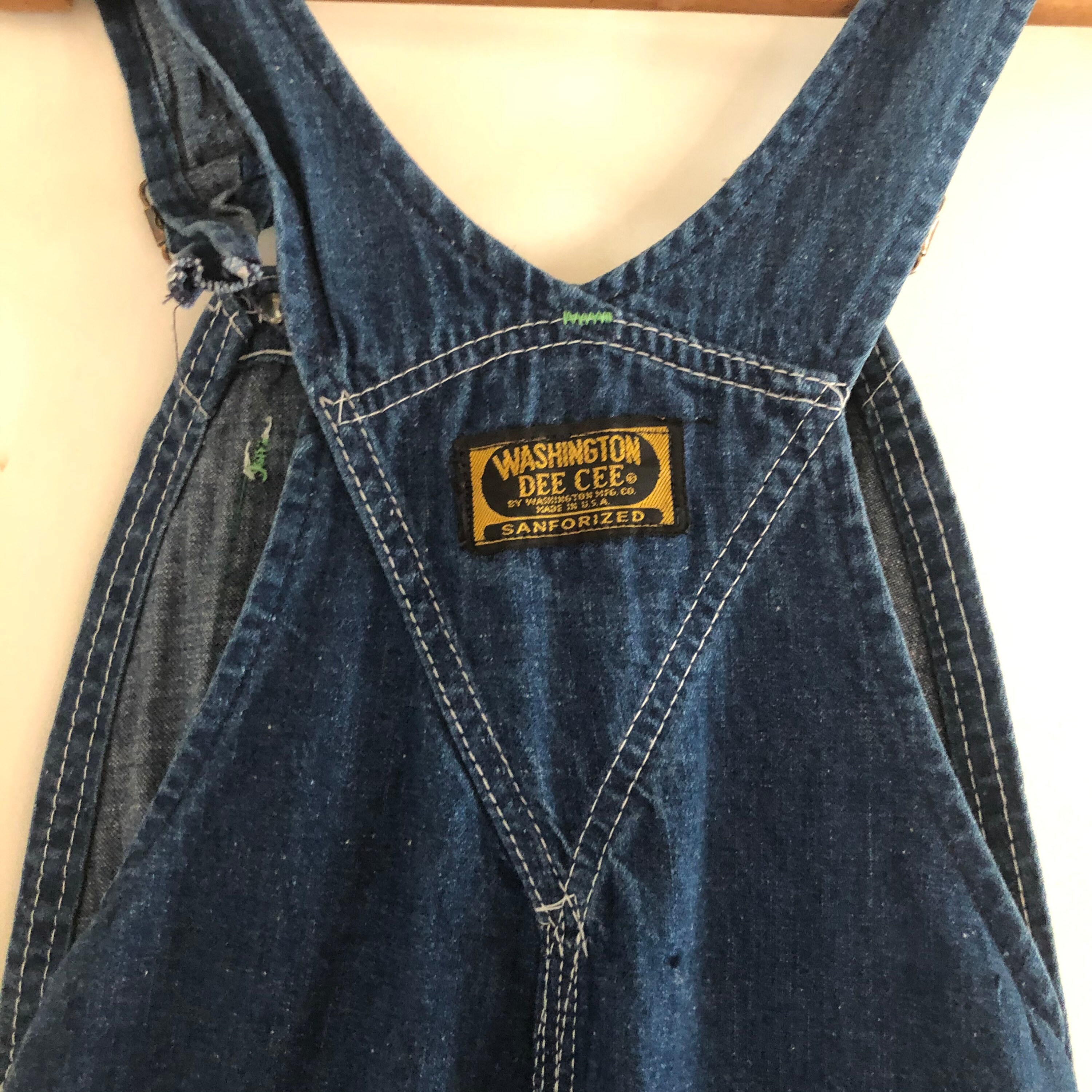 Washington Dee Cee Vintage 70s Denim Overalls Sanforized